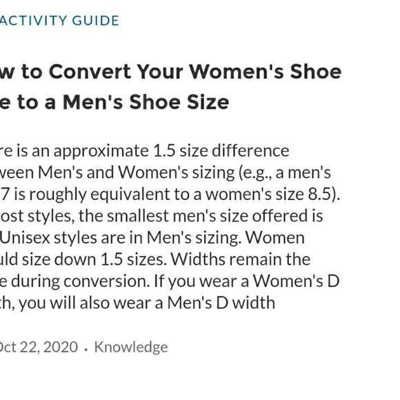 Shoe Size Chart Tamplets - Picture 9 of 10